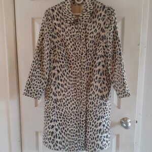 Vintage Leopard Print Coat